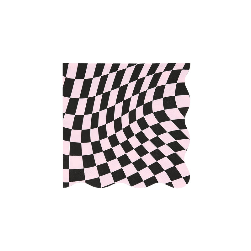 Halloween Checker Small Napkins, Pack of 16