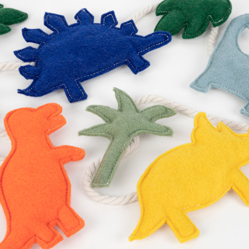 Felt Dinosaur Garland