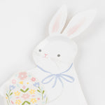 Easter Bunny Shaped Plates, Pack of 8