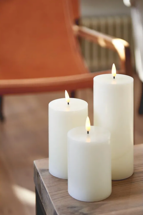 Pillar Candles, Set of 3