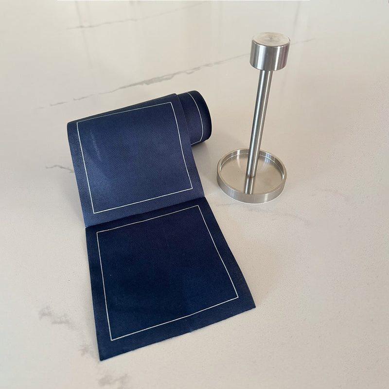 Silver Cocktail Napkin Stand