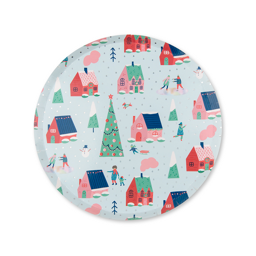 Snow Day Small Plates, Set of 8