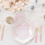 Frosted Large Plates, Pack of 8