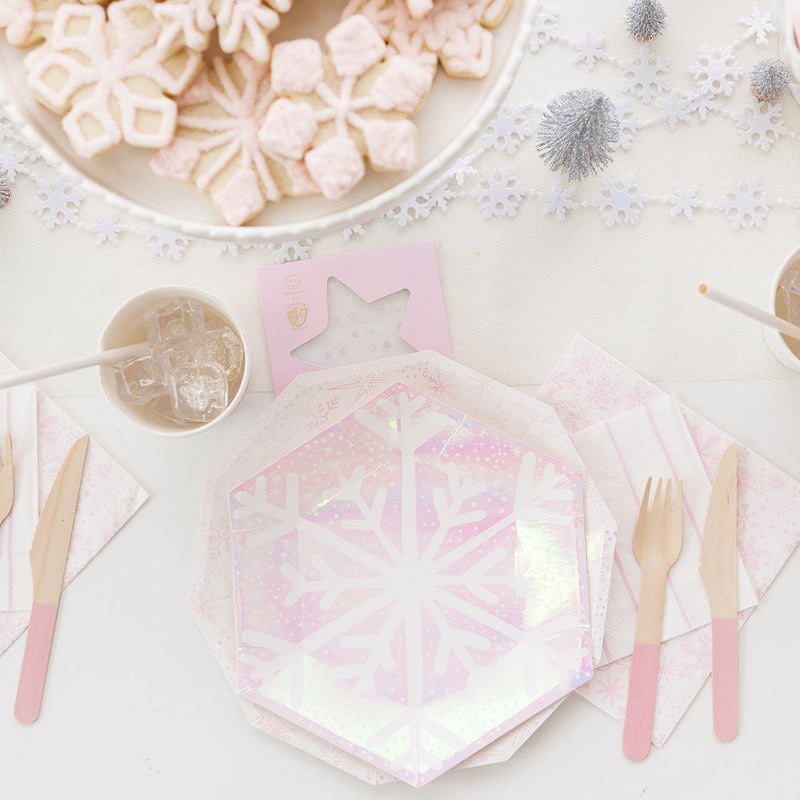 Frosted Large Plates, Pack of 8