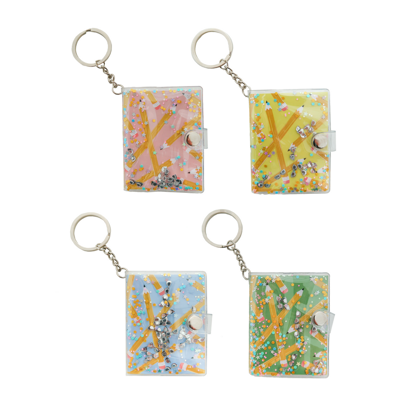 Smarty Pants Notebook Keychain, Pink