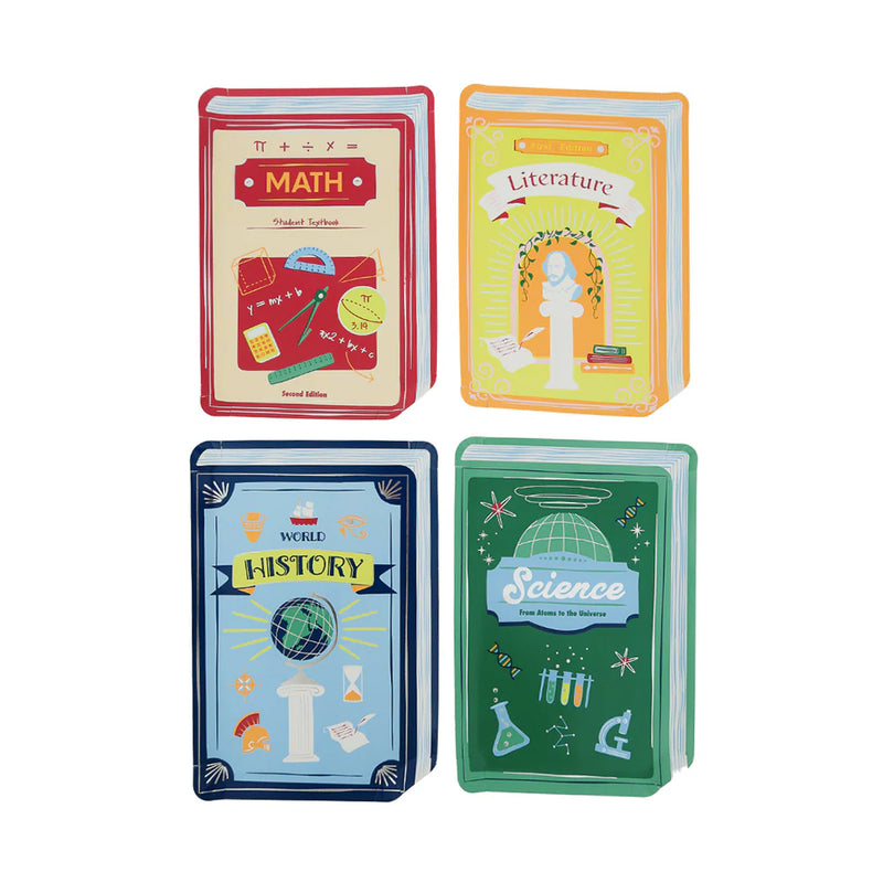 Smarty Pants Textbook Large Plates, Pack of 8