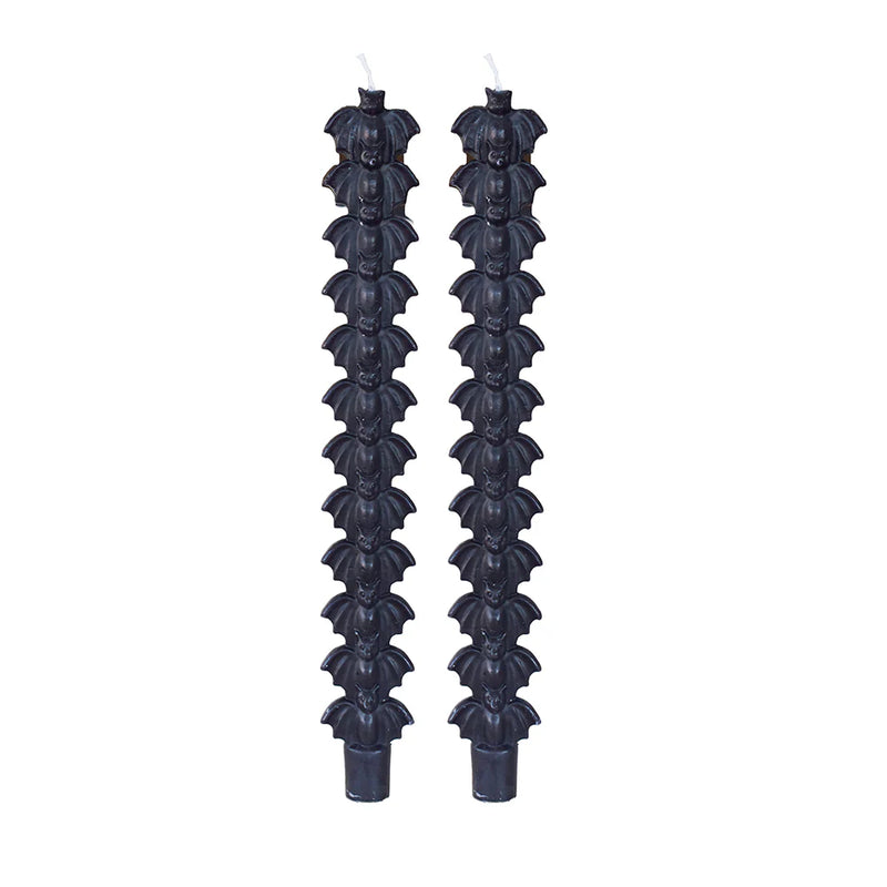 Bat Taper Candle Set, Pack of 2