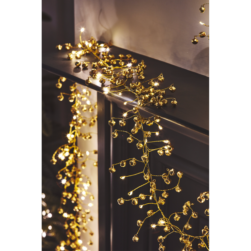 Golden Bells String Lights, Set of 3