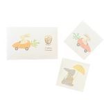 Bunnies In The Garden Temporary Tattoos, Pack of 2