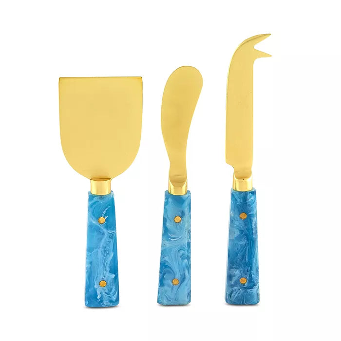 3-Piece Cheese Set with Resin Handles