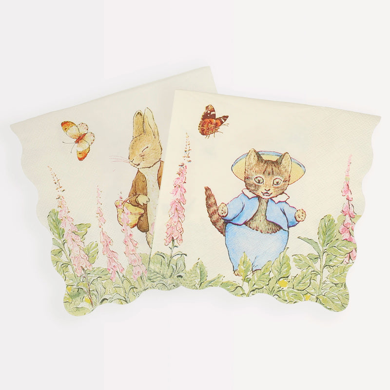 Peter Rabbit In The Garden Large Napkins, Pack of 16