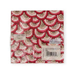 Pontchartrain Scallop Red Cocktail Napkins - 20 Per Package