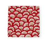 Pontchartrain Scallop Red Luncheon Napkins - 20 Per Package