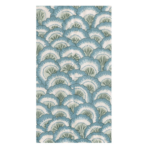 Pontchartrain Scallop Blue Guest Towel Napkins - 15 Per Package