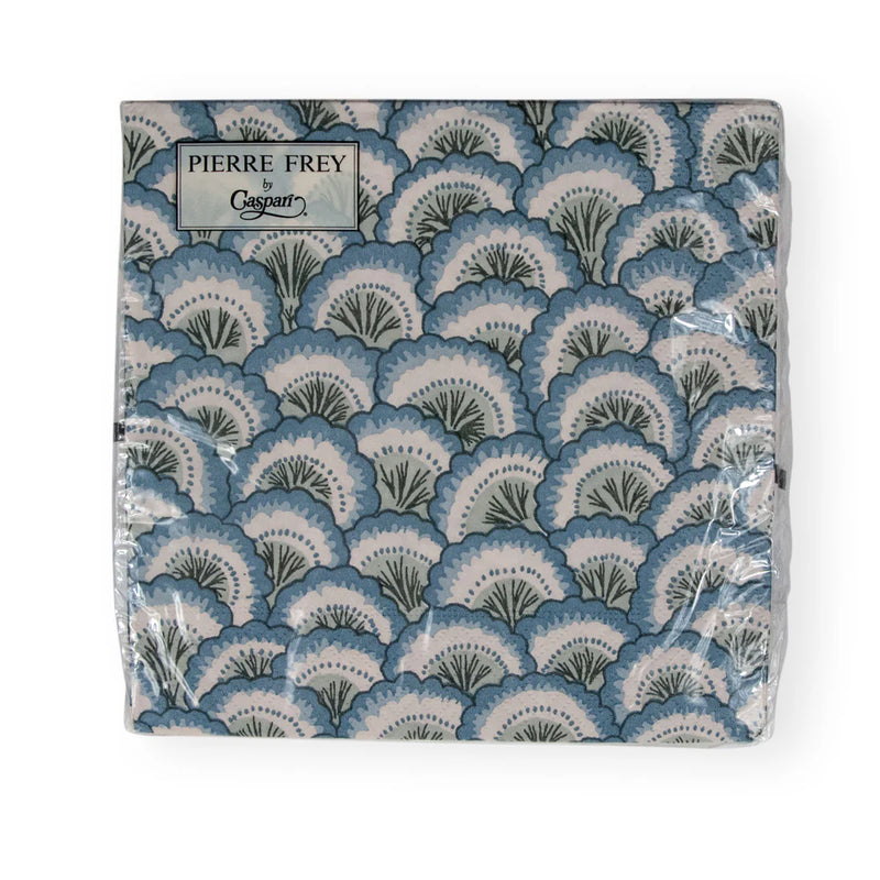 Pontchartrain Scallop Blue Luncheon Napkins - 20 Per Package