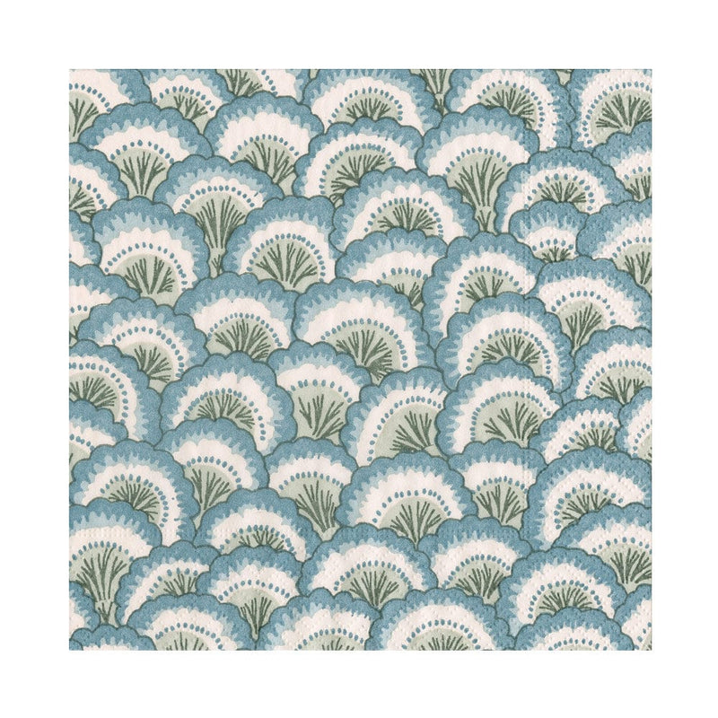 Pontchartrain Scallop Blue Luncheon Napkins - 20 Per Package, 2 Packages