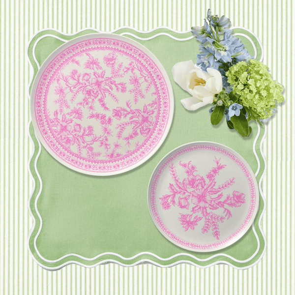 Bamboo Pink Toile Small Plates (Pack of 4) | Paperless Post Party Shop