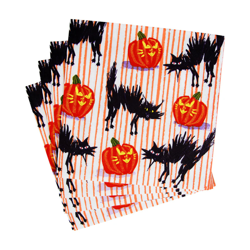 Halloween Cats Luncheon Napkins - 20 Per Package