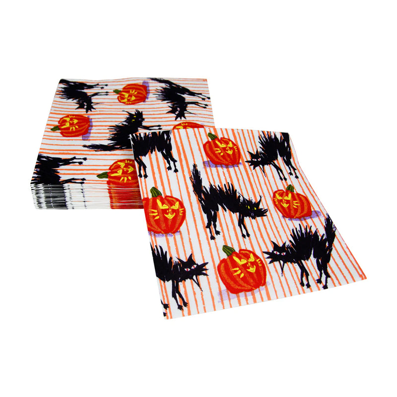 Halloween Cats Luncheon Napkins - 20 Per Package