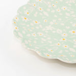 Floral Reusable Bamboo Large Plates, Assorted Set of 6