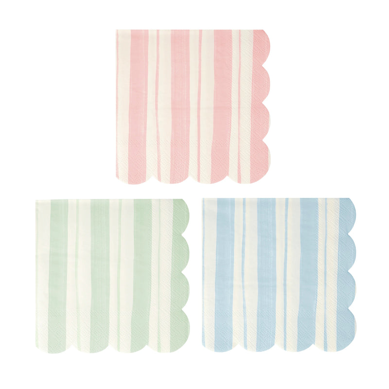 Ticking Stripe Large Napkins, Pack of 16