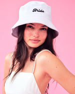 Bride Bucket Hat - Embroidered Cotton Hat