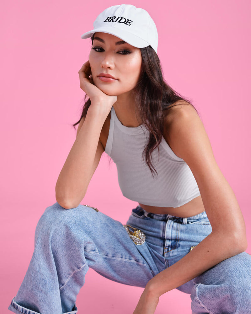 Bride Baseball Hat - Embroidered Cotton Hat