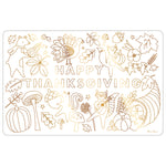 Thanksgiving Coloring Placemats, Pack of 8