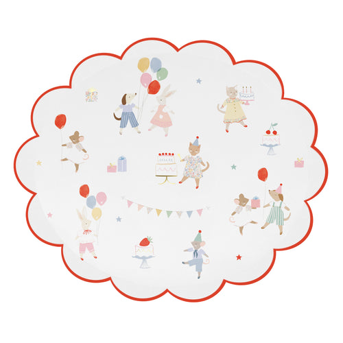 Animal Friends Side Plate, Set of 8