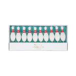 Bowling Pin Candles, Set of 10