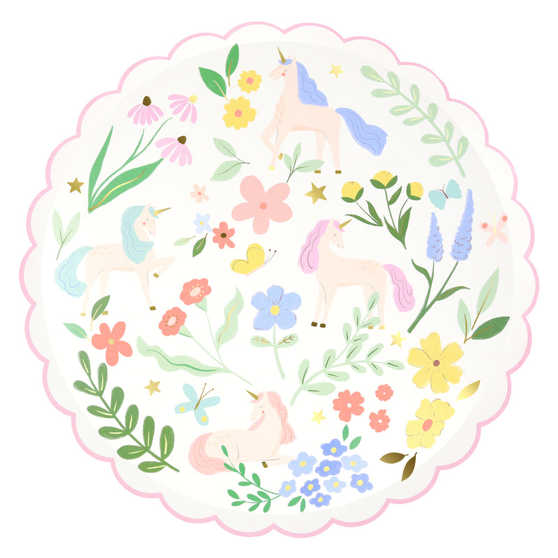 Meadow Unicorns Dinner Plates, Set of 8