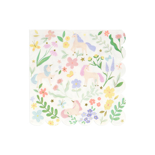 Meadow Unicorns Large Napkins, Set of 16