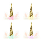 Meadow Unicorns Horn Headbands, Set of 8
