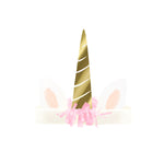 Meadow Unicorns Horn Headbands, Set of 8