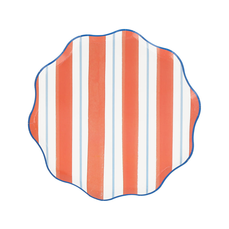 Preppy Stripe Side Plates, Pack of 8