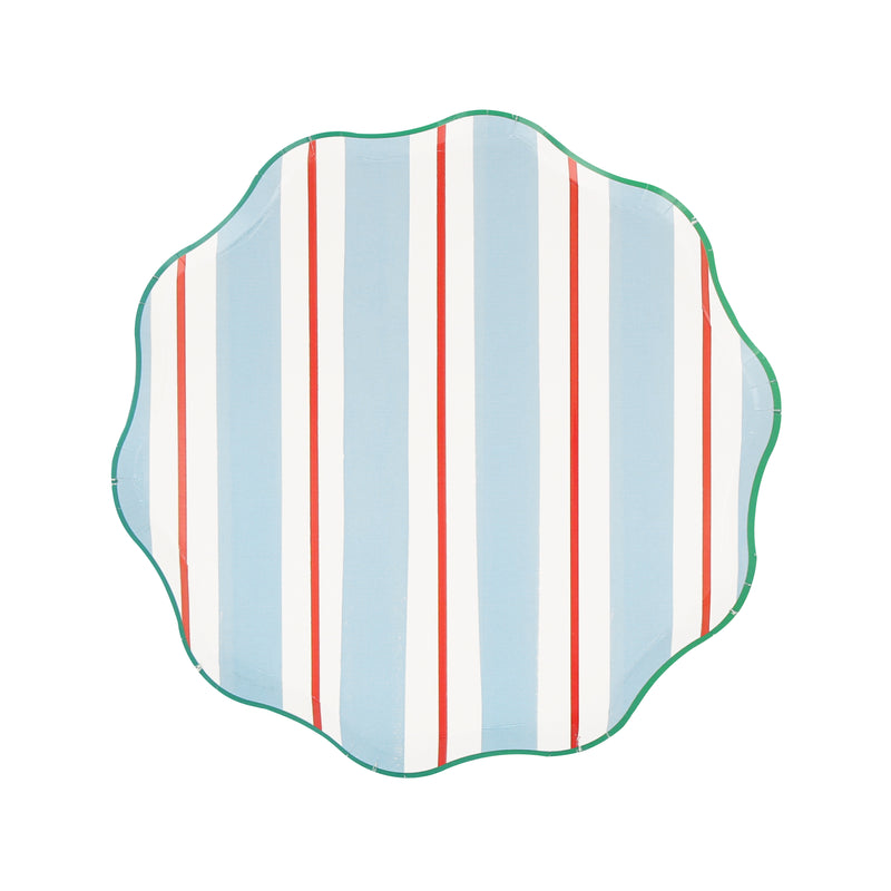 Preppy Stripe Side Plates, Pack of 8