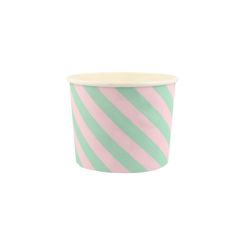 Ice Cream Tubs & Spoons, Pack of 12