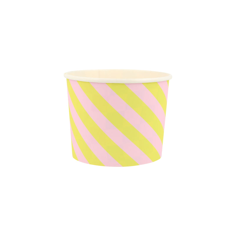 Ice Cream Tubs & Spoons, Pack of 12