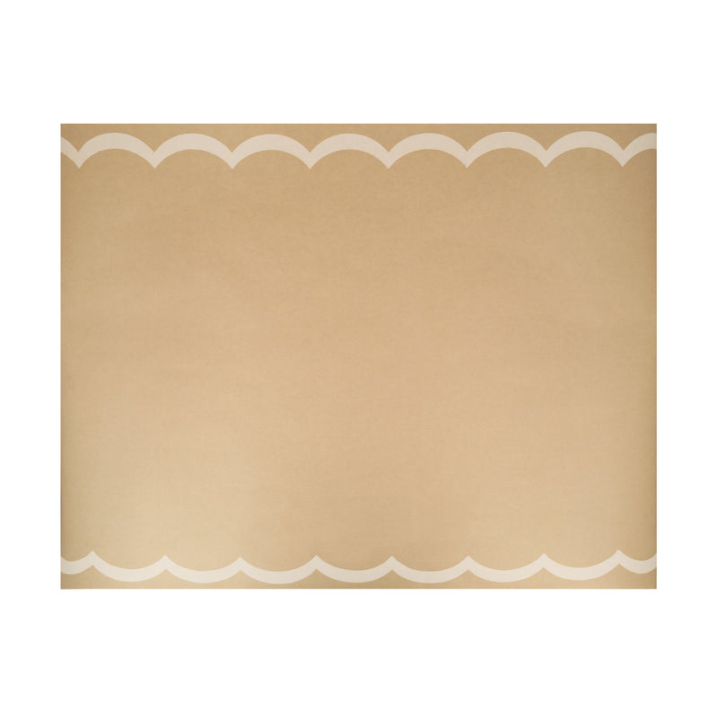 Scalloped Edge Kraft Table Runner