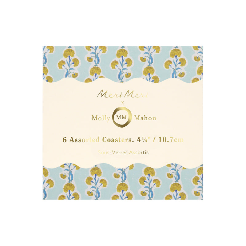 Molly Mahon x Meri Meri Coasters, Pack of 6