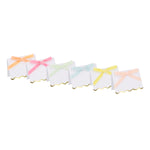 Pastel Velvet Bow Placecards, Pack of 6
