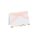 Pastel Velvet Bow Placecards, Pack of 6