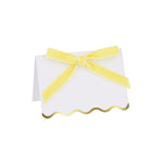 Pastel Velvet Bow Placecards, Pack of 6