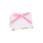 Pastel Velvet Bow Placecards, Pack of 6