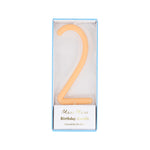 Large Slim Number 2 Candle