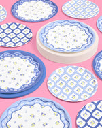 Coastal Plates, Pack of 32 (2 sizes)