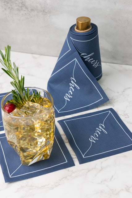 Mystic Blue Cocktail Napkins