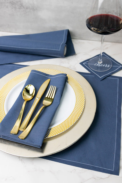 Mystic Blue Cotton Placemats