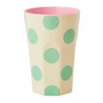 Melamine Cup - Tall | Green Dots Print