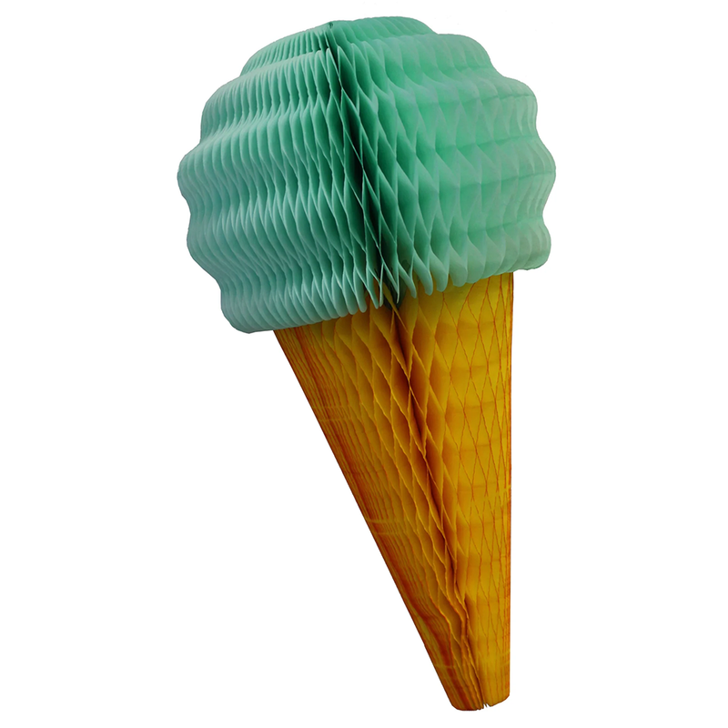 Honeycomb Ice Cream Cone - Mint